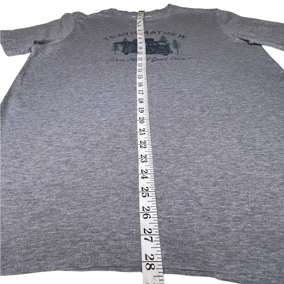Travis Mathew COAL WALK TEE VW Camper Van Heather Gray Navy Medium M - Picture 7 of 10